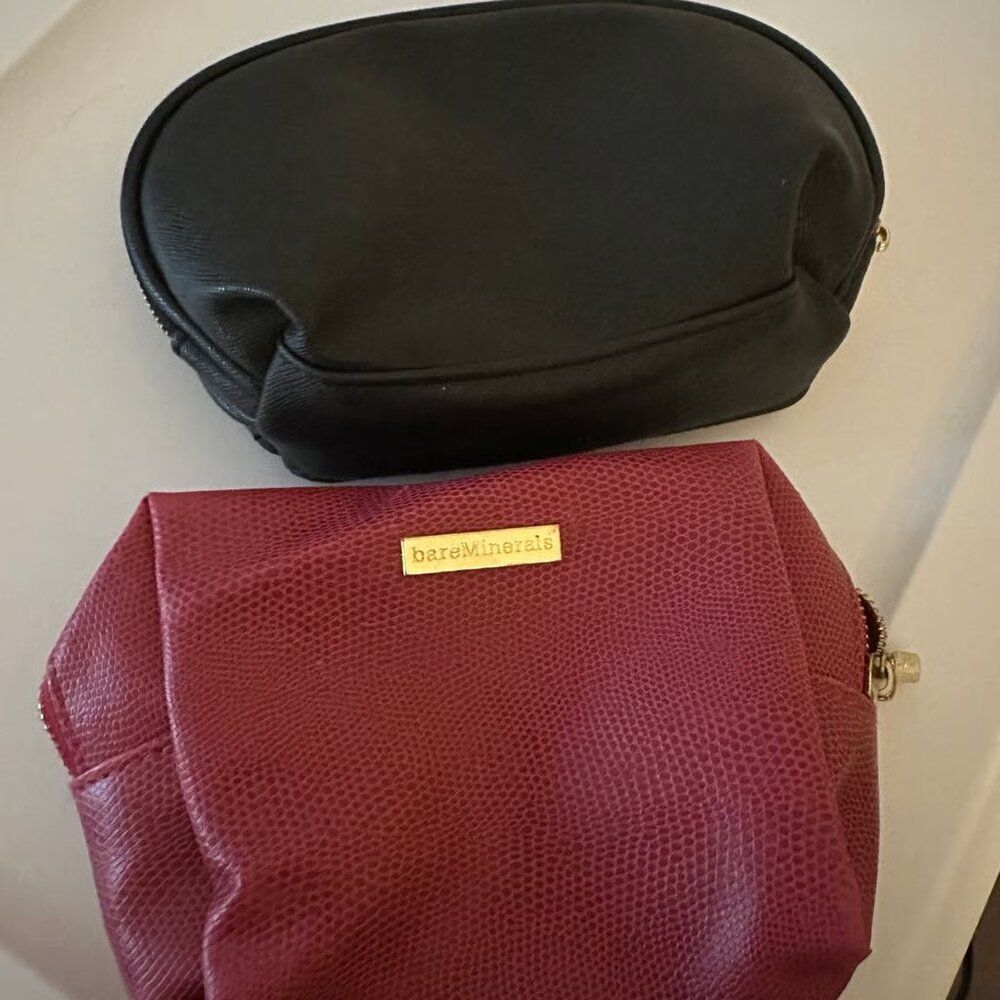 Cosmetic bag bundle two included